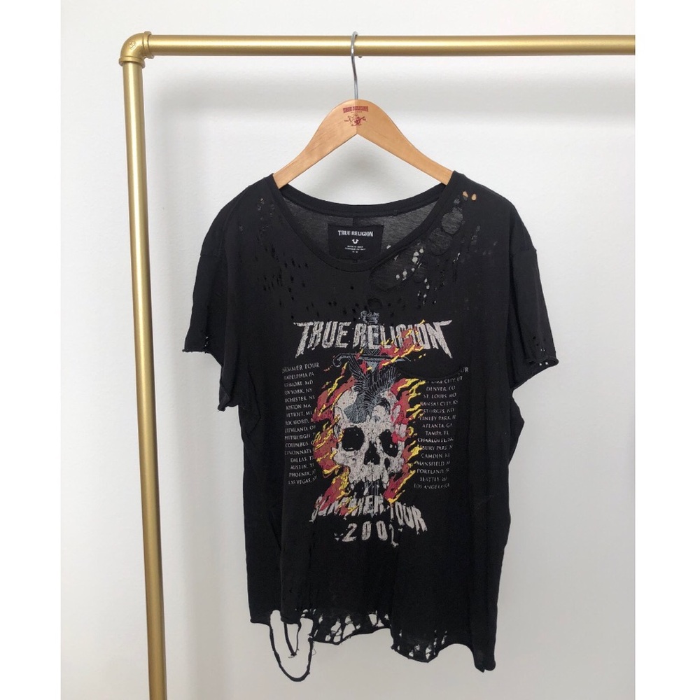 True Religion distressed t shirt
